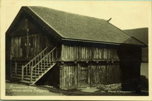 RPPC Finneloftet Voss Banqueting Hall Norway Real Photo Postcard