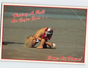 Postcard Having A Ball On Cape Cod. . . Come On Down!, Cape Cod, Massachusetts