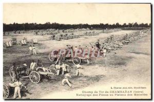 Postcard Former Army Shooting Range Chambaran Cleaning the apartment on the p...