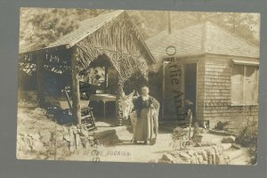 Colorado Springs CO RPPC 1910 MINING QUEEN Gold Mine MRS. CAPT JACK WOMAN MINER