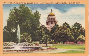 California Sacramento State Capitol Building and Capitol Park