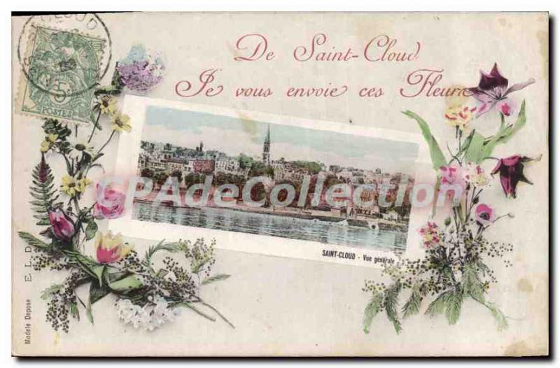 Postcard Old Saint Cloud I sent you these flowers