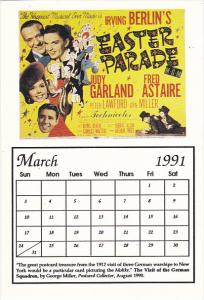 1991 Movie Poster Calendar Series March Easter Parade