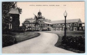 SANFORD, Maine ME ~ GOODALL MEMORIAL HOSPITAL 1946 York County Postcard