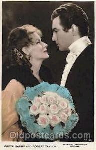 Greta Garbo & Robert Taylor Actor, Actress, Movie Star, Postcard Post Card  G...