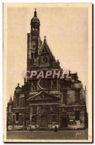 Paris Carte Postale Ancienne Eglise Saint Etienne du Mont