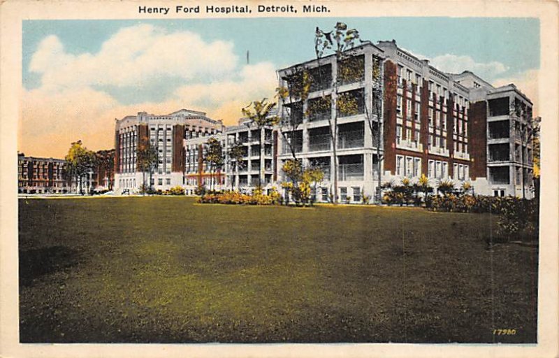Henry Ford Hospital Largest Hospital In City Detroit, Michigan MI