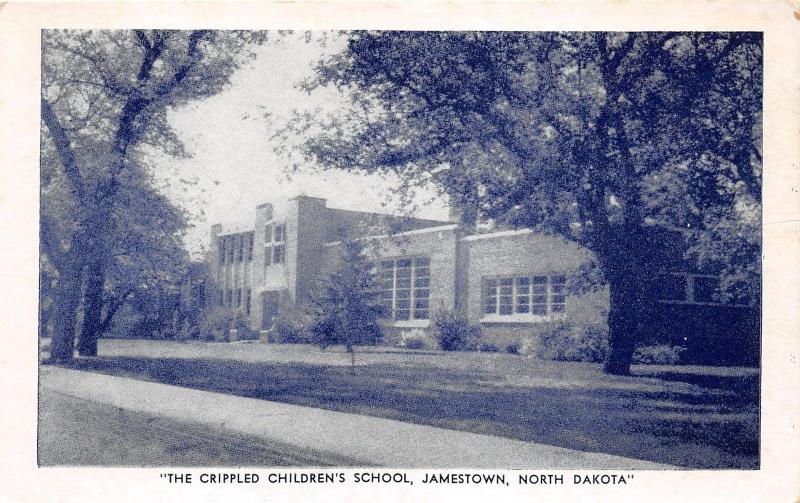 Jamestown North Dakota~The Crippled Childrens School (Built 1941)~B&W Postcard