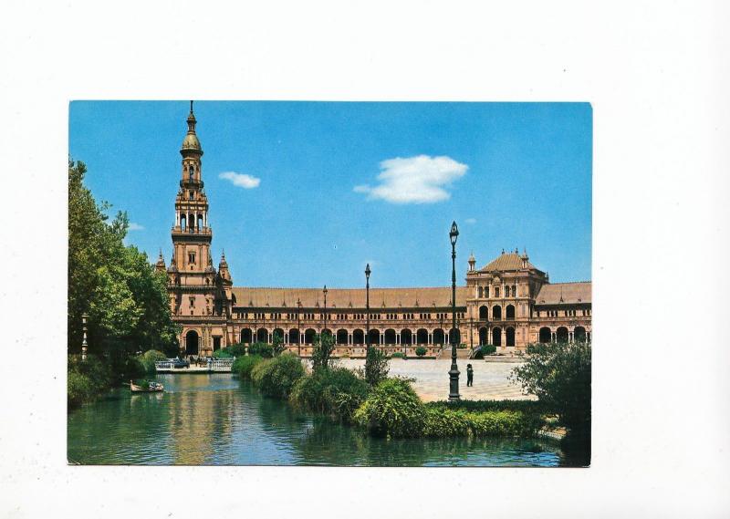 BF13787 plaza de espana canal y torre norte sevilla spain front/back image