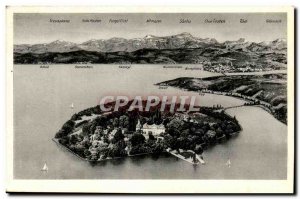 Old Postcard Insel Mainau im Bodensee