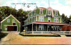 Maine Auburn Lake Grove House 1909 Curteich