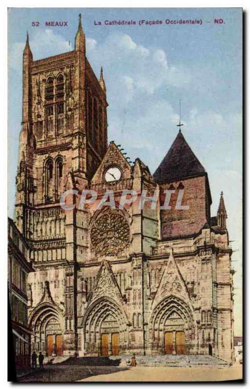 Old Postcard Meaux La Cathedrale