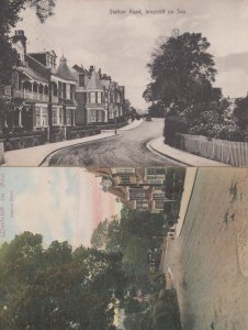 Station Road Westcliffe On Sea 2x Antique Postcard s