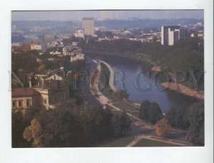 469706 USSR 1986 year Lithuania Vilnius panorama of the city postcard