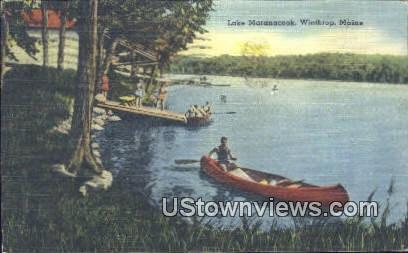 Lake Maranacook Winthrop ME 1955