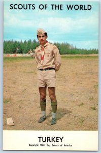 c1968's Turkey Scouts Of The World Boy Scouts Of America Youth Vintage Postcard