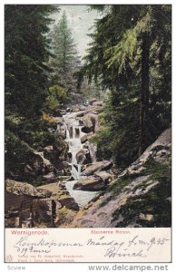 Waterfalls, Steinerne Renne, WERNIGERODE (Saxony-Anhalt), Germany, PU-1905