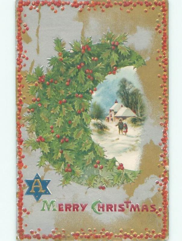 Divided-Back CHRISTMAS SCENE Great Postcard AA0179