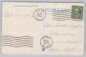 State View~Enid Oklahoma~Scene in Spring Park~Vintage Postcard