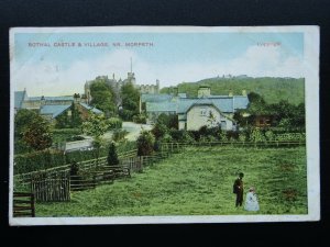Northumberland Morpeth BOTHAL CASTLE & VILLAGE c1906 Postcard