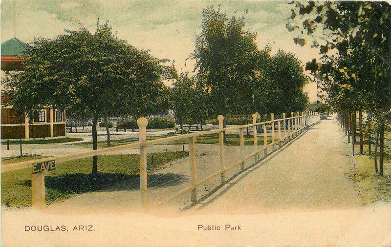 Douglas Park Arizona Public Park 1908 Postcard PCK Series Koeber 5187