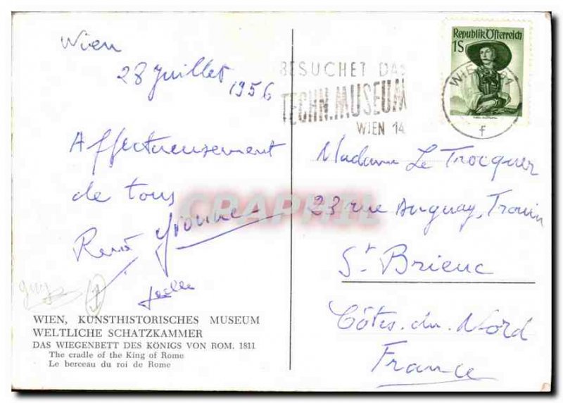 Postcard Old Vienna Kunsthistorisches Musuem Weltliche Schatzkammer