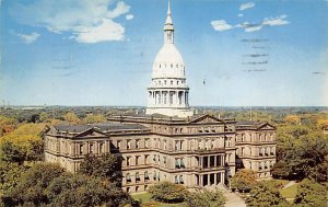 The State Capitol Two Chambers and The Governor's Office - Lansing, Michigan MI