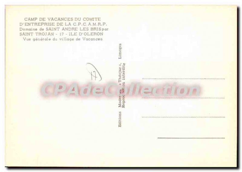 Postcard Modern Ile D'Oleron Saint Andre Les Bris By St Trojan