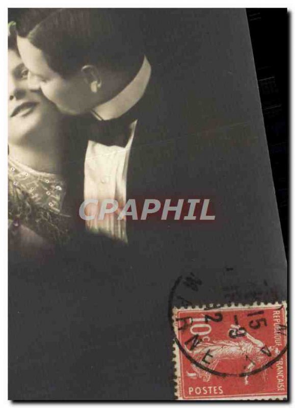 Old Postcard Fantaisie kiss
