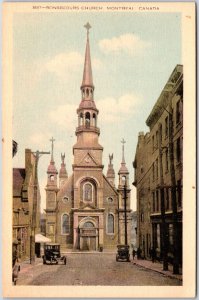 Bonsecours Church Montreal Canada Oldest Chapel Cathedral Postcard 