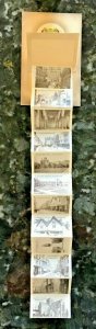 WINCHESTER HAMPSHIRE ENGLAND-LANDMARKS-NOVELY-FOLD OUT IMAGE STRIP POSTCARD