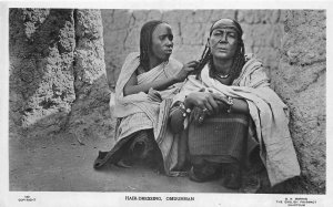 US5398 hair dressing omdurman woman types folklore real photo sudan africa