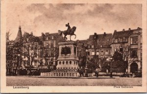 Luxembourg Place Guillaume Vintage Postcard C193