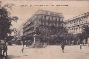 Algeria Alger Quartier General du XIXe Corps d'Armee