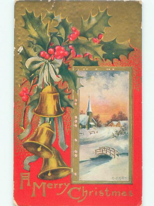 Divided-Back CHRISTMAS SCENE Great Postcard AA0393