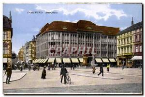 Old Postcard Dortmund Steinplatz