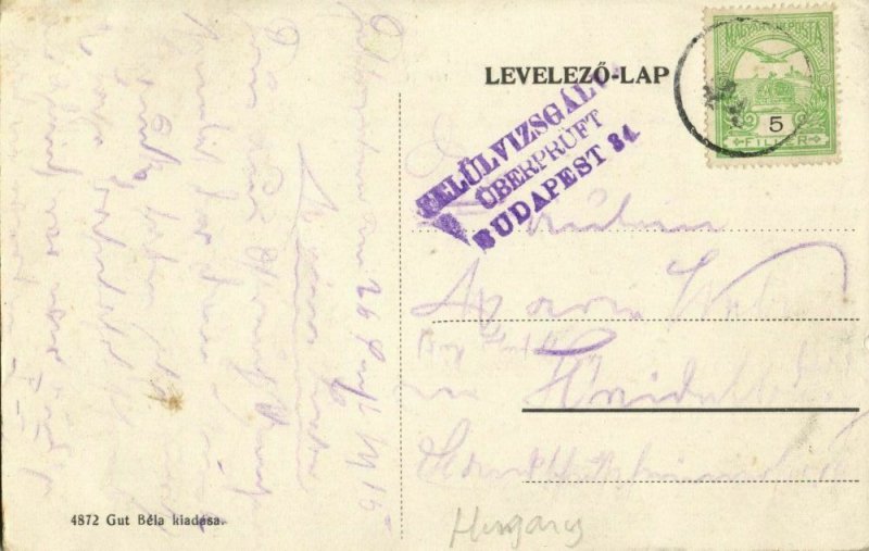 hungary, BARCS, Fóutcai Részlet, High Street (1915) Postcard