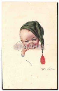 Old Postcard Fantasy Illustrator Child Nightcap