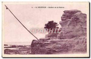 Old Postcard La Bernerie Rocks of the Patorie