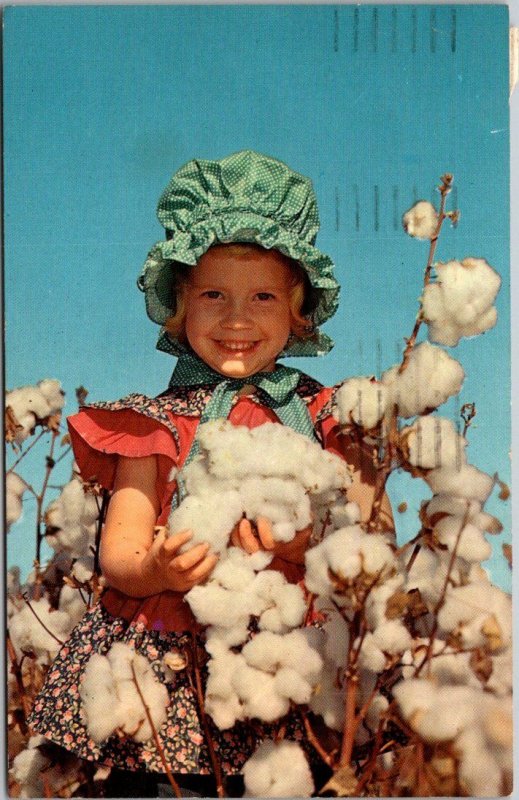 South Carolina Young Girl In Cotton Field 1966