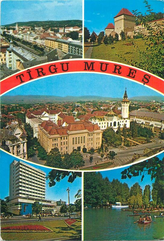 Romania Targu-Mures vedere panoramica ceteatea sec XVII hotel Grand Muresul