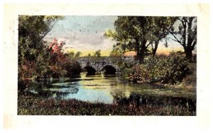Massachusetts   Neponset River , Hand Colored