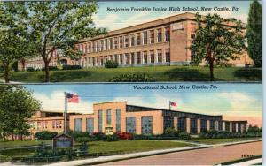 NEW CASTLE, PA  Benjamin Franklin Junior High School & Vocational School  c1940s