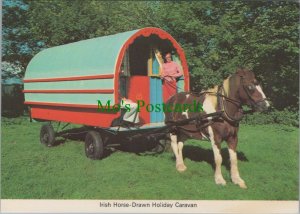 Ireland Postcard - Irish Horse-Drawn Holiday Caravan  RR10693 