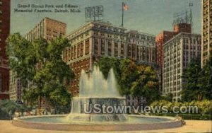 Edison Memorial Fountain - Detroit, Michigan MI  