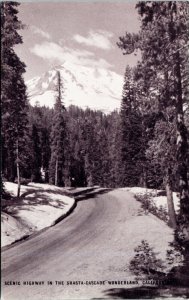 Postcard CA Scenic Highway in the Shasta-Cascade Wonderland - Conoco Touriade