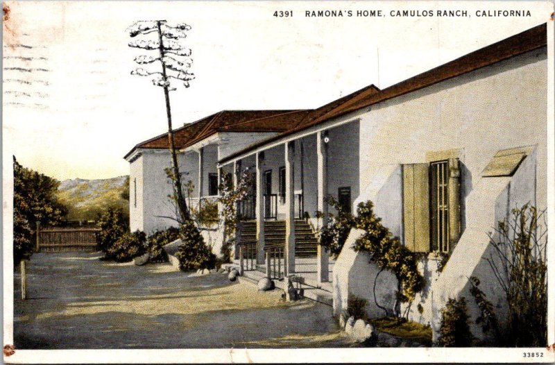 California Camulos Ranch Ramona's Home 1931