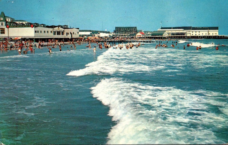 New Jersey Cape May Beach Looking North Towards Convention Hall 1956