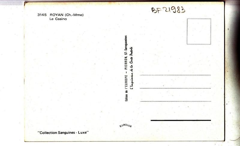 BF21983 royan c m le casino france  front/back image