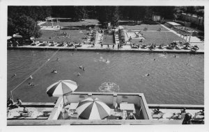 Sopron Lover Bad Hotel Swimming Pool Hungary Real Photo Postcard